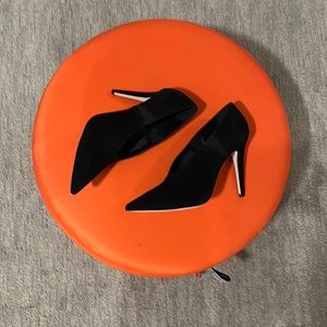 brand new TAMARA MELLON League 15 black suede stiletto bootie - 38